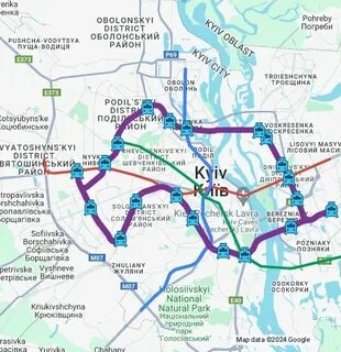Карта электричек 2024
