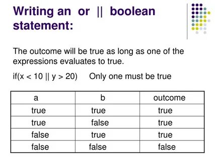 Value true false