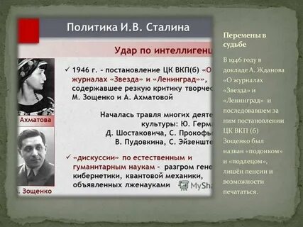 О журналах звезда и ленинград