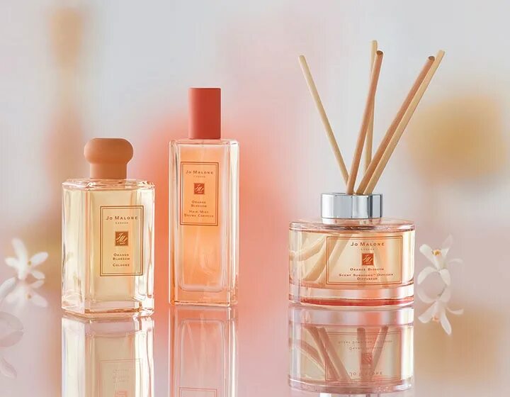 Silk blossom jo. Джо Малон оранж блоссом. Jo Malone Orange Blossom диффузор. Jo Malone Lime Basil Mandarin диффузор. No Malone Orange Blossom.