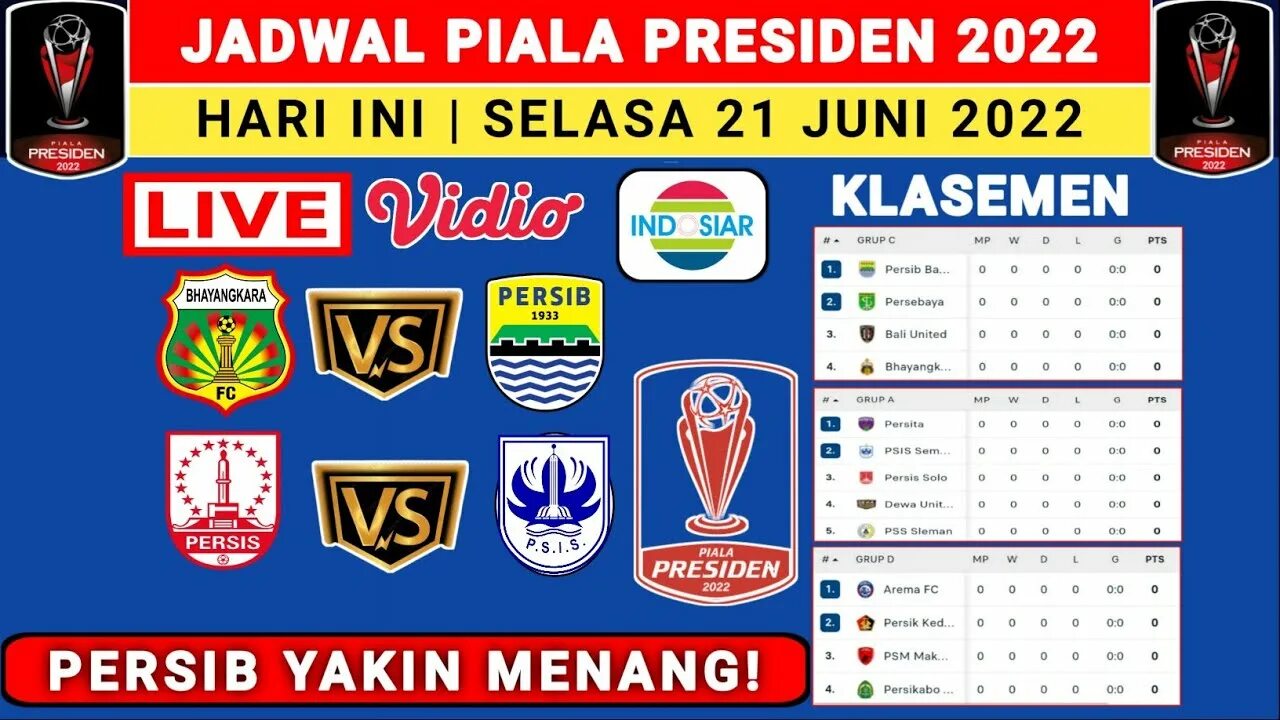 Live streaming persib vs bhayangkara