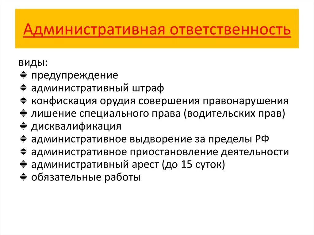 2 примера административной ответственности