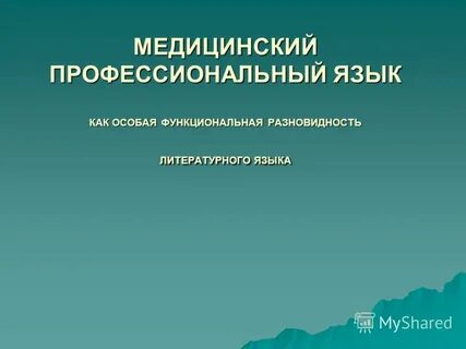 Русский язык в профессиональной деятельности кратко