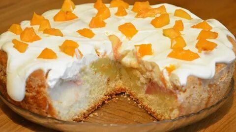 Сметана с персиками