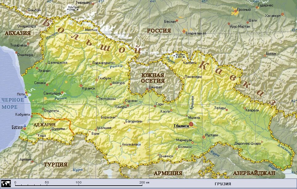Рельеф Грузии карта. Аджария на карте Грузии. Грузия Абхазия Аджария на карте. Физическая карта Грузии. Грузия карты россиян