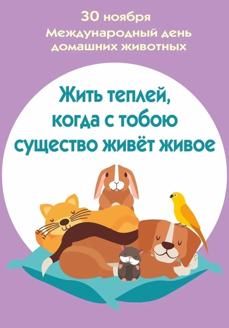 30 ноября день животных. Международный день домашних животных. Праздник Всемирный день домашних животных. Лень домашних животных.