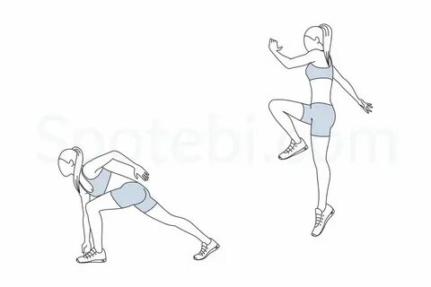 Прыжки с ноги на ногу на месте