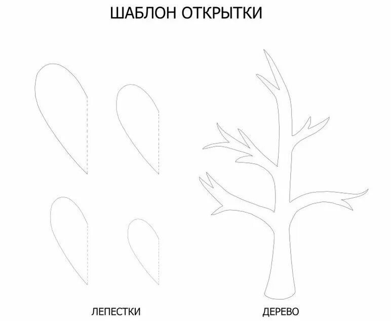 Шаблон листьев дерева для аппликаций. Дерево выкройка. трафарет дерева на открытку. трафареты для открыток листики. макет дерева для аппликации.