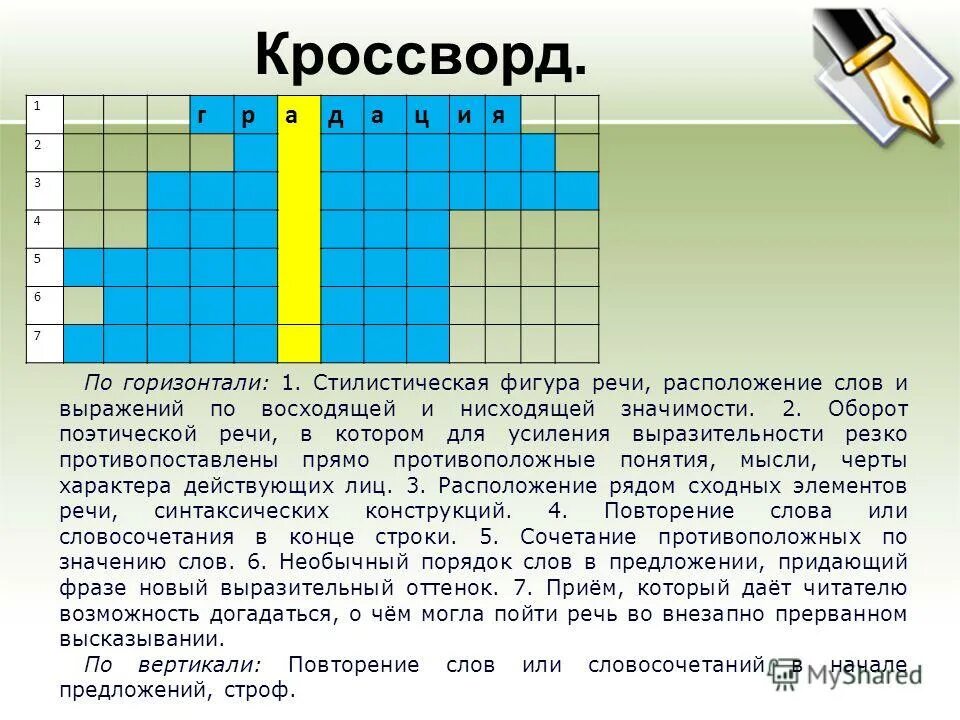 По горизонтали 1 стилистическая фигура речи расположение. Кроссворд стилистические фигуры речи. По горизонтали кроссворд. Стилистическая фигура речи расположение слов