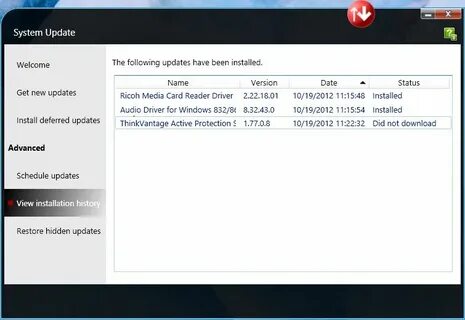 System update