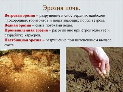 Как разрушается почва