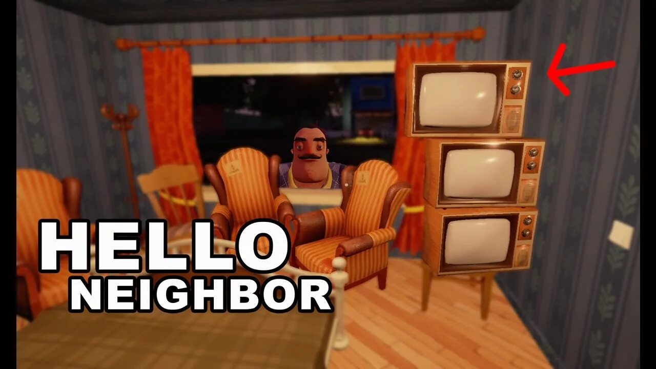 Hello Neighbor - Neighbors House Alpha 1. Hello Neighbor телевизор. Привет сосед телевизор. Hello Neighbor 2 Alpha 1.