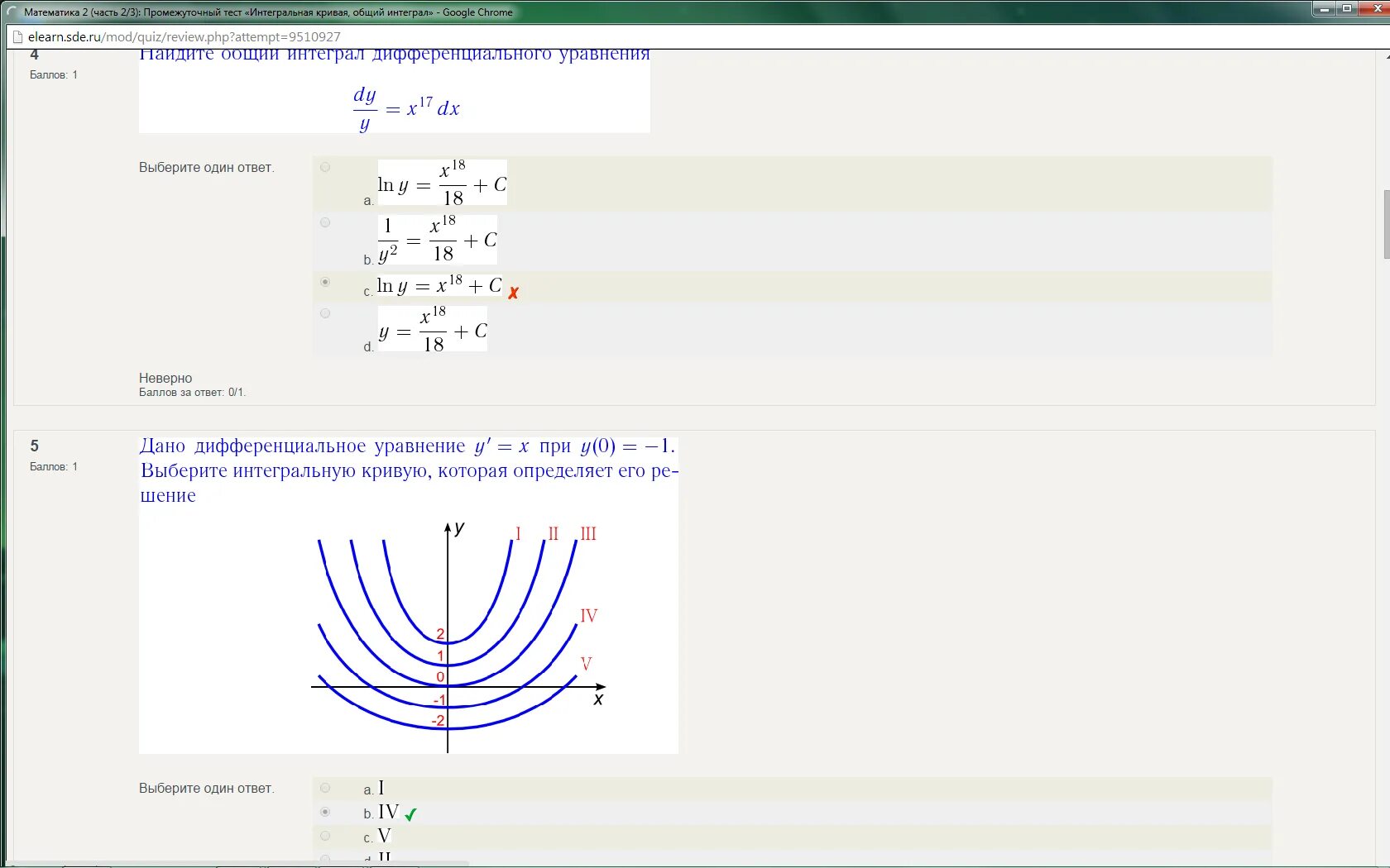 Промежуточное тестирование тест 4. Интегральная кривая общий интеграл. Интегральная кривая общий интеграл тест. Выберите интегральную кривую которая определяет его решение. Ответы на тесты ММУ.