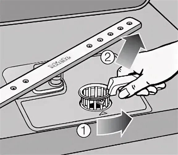 Ошибка посудомоечной машины miele. Очистка фильтра посудомоечной машины miele. щетки 5153702 сушильной машины miele.