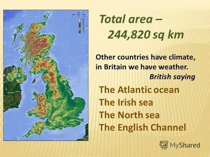 Its total area is about