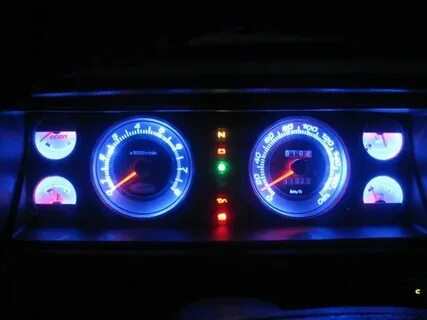 Светодиодная приборная панель ваз 2107