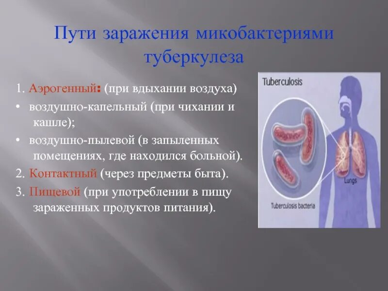 Где заражаются туберкулезом