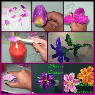 Цветок из пластиковой бутылки пошагово