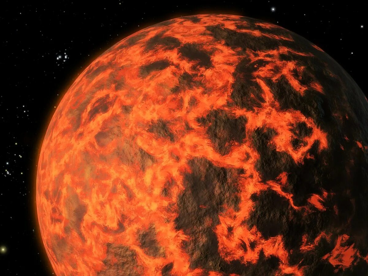 Глизе 436 b. Планета gliese 436 b. vulcan планета. вулканическая планета. раскаленная планета.