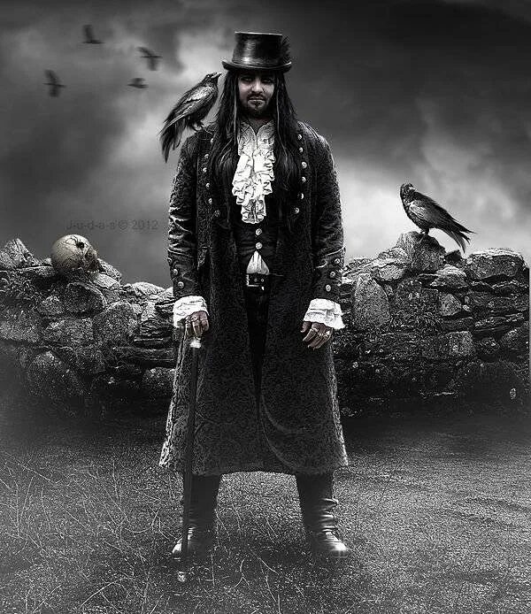 в чёрном целиндре в наряде старинном. фотосессия в стиле стимпанк. стимпанк готика. в чёрном цилиндре в наряде. том харди.