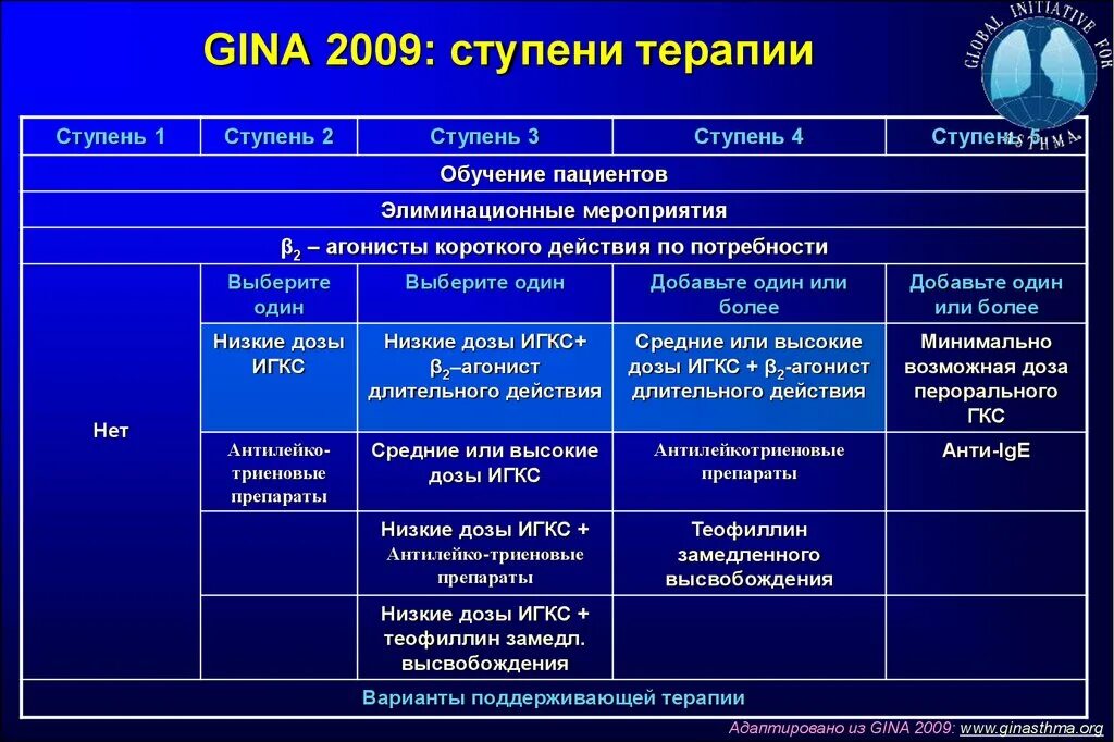Ступенчатая терапия астмы. Классификация джина бронхиальная астма. терапия бронхиальной астмы по ступеням. препараты второй ступени терапии бронхиальной астмы. 1 ступень бронхиальной астмы.