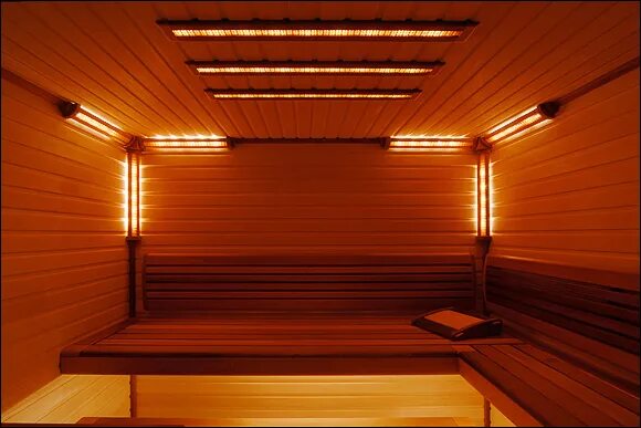 Cedar or Aspen Corner Light Diffuser Shade from Superior Sauna & Steam Sauna lig