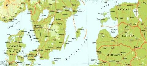 Остров готланд на карте балтийского моря
