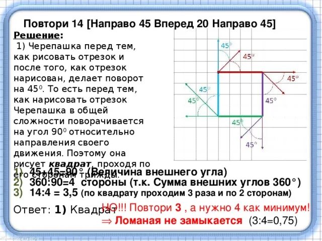 Повтори 4 вперед 12. Повтори 4 вперед 12
