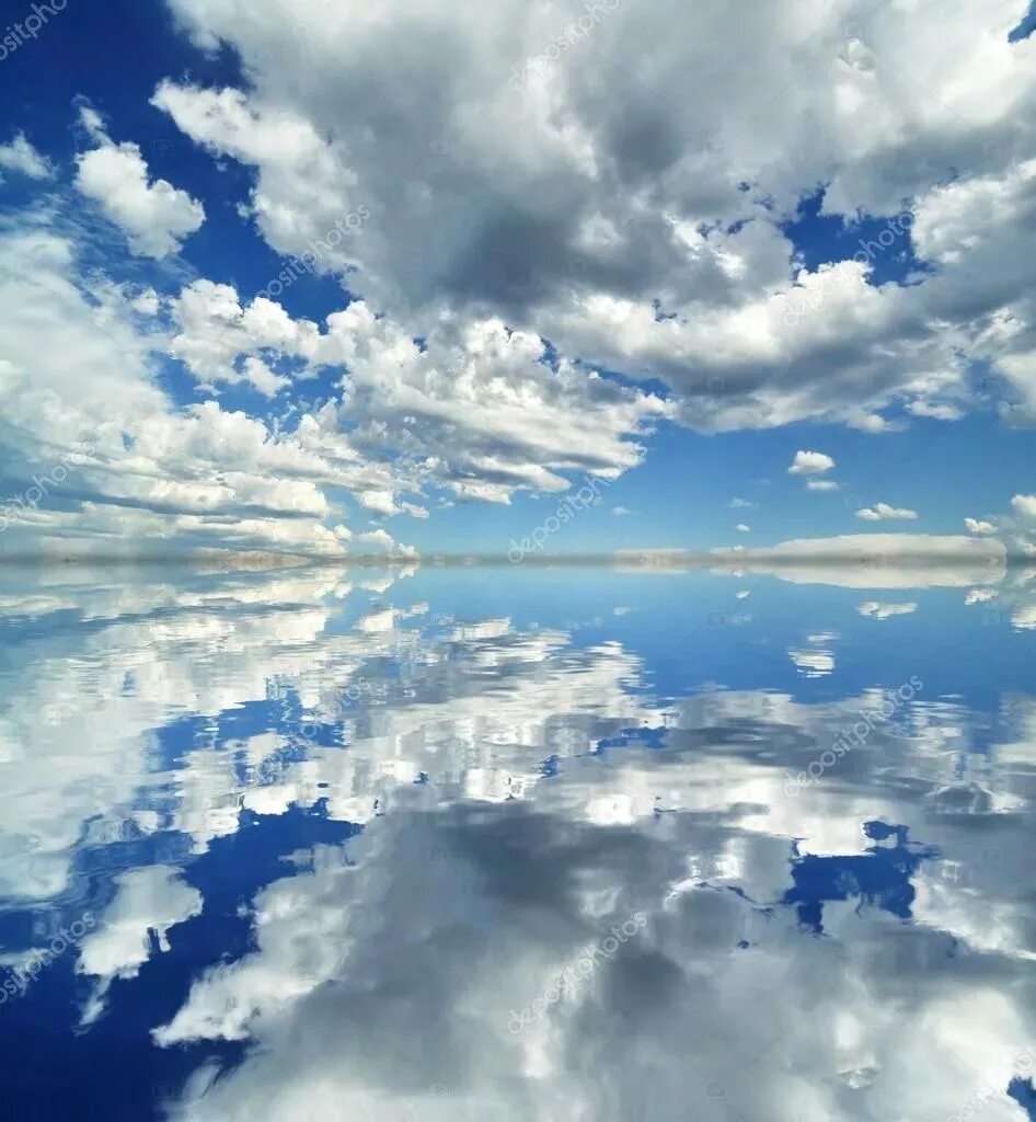 #blue sky #clouds #horizon #lake #water Blue sky clouds, Sky and clouds, Clouds