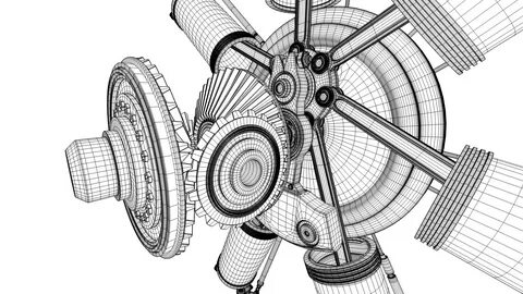 3D AirCraft Engine https...