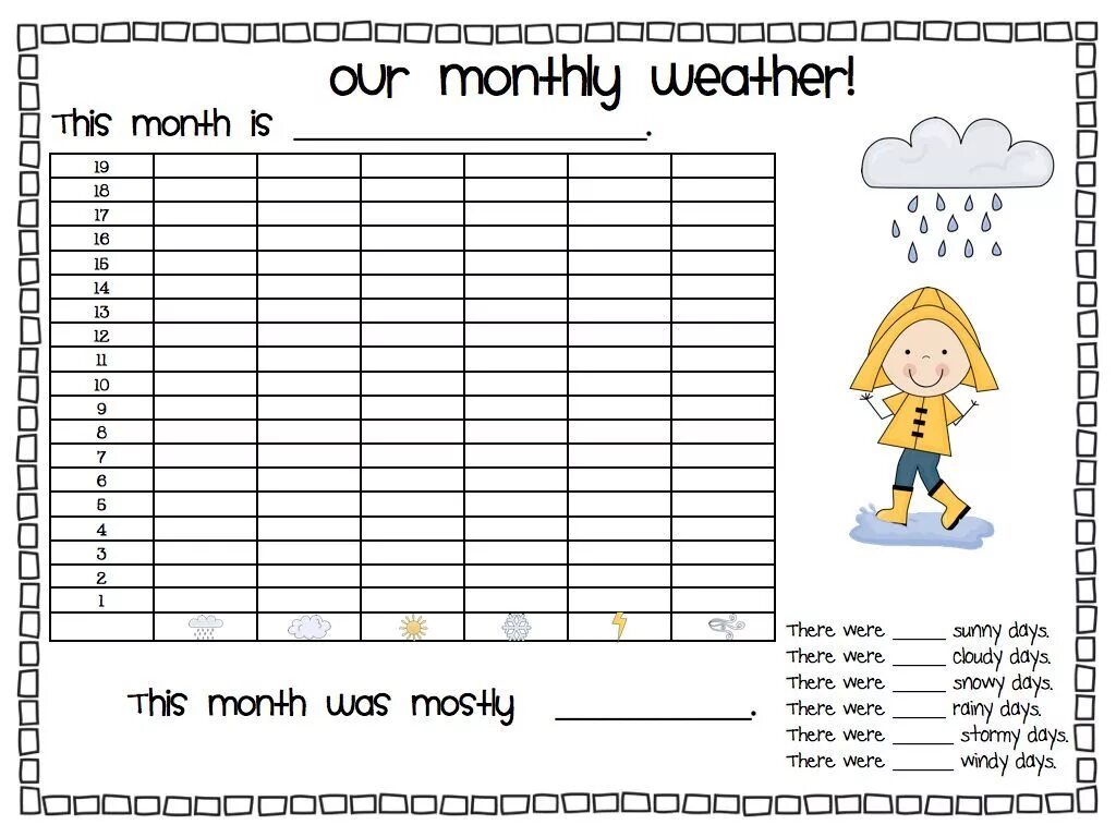 There are months in a year. Календарь погоды на английском. Weather Report for Kids. Weather Chart. Weather Chart for Kids.