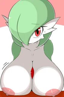 sugaru, gardevoir, nintendo, simple background, tagme, chest spike, green h...