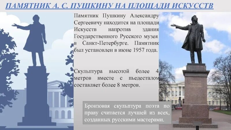 Памятник Александру Сергеевичу Пушкину в Санкт-Петербурге. "Памятник Александру Сергеевичу Пушкину на площади искусств". Памятник Александру Сергеевичу Пушкину в Барнауле. Памятник а. с. Пушкину (Санкт-Петербург, площадь искусств). Где пушкин написал памятник