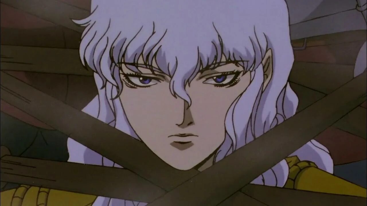 Берсерк осуждение. Гриффит Берсерк 1997. Berserk 1997 Гриффит. Гриффит Берсерк аниме 1997. Гриффит Берсерк аниме.