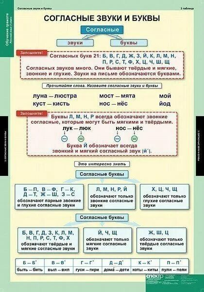 Покажи таблицу звуков и букв Русский язык. Звуки и буквы. 1-4 классы: Таблица-плакат 420х297 купить по цене