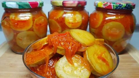Кабачки с чесноком морковкой