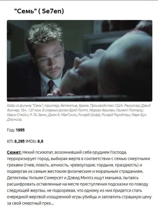 Лучший список про маньяков