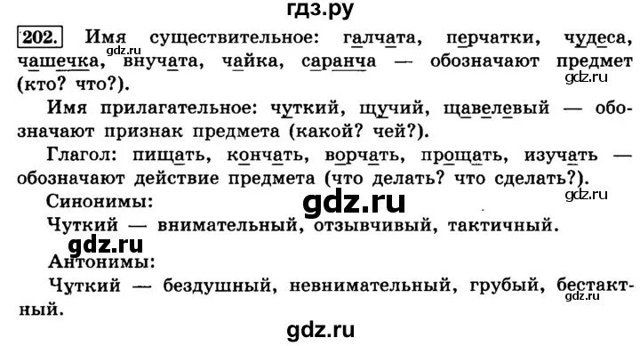 Русский 4 класс 2 часть упражнение 202