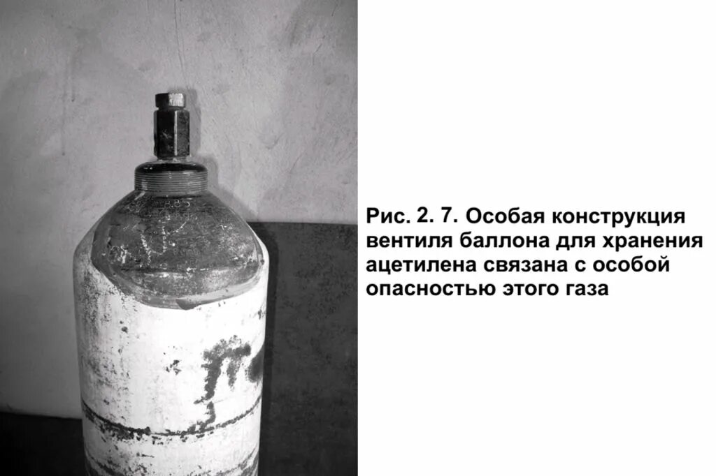 Состояние ацетилена в баллоне
