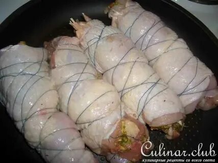 Рулет из окорочка курицы