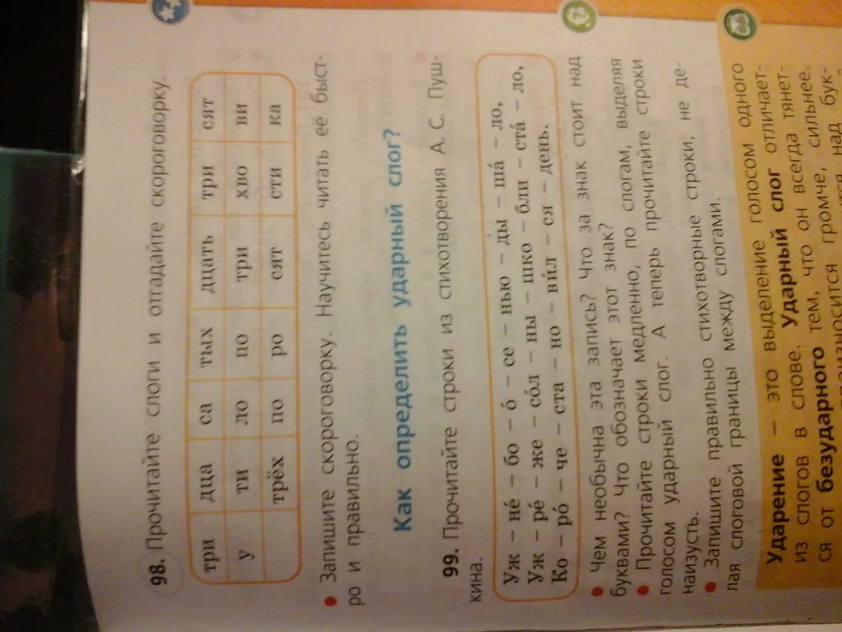 Скороговорки русский язык 1 класс стр 17. Прочитаете слоги и отгадайте скороговорку. Прочиивй слоги и отгалай скоррговорку. Прочитай слоги и отгадай скороговорку. 98. Прочитайте слоги и отгадайте скороговорку..
