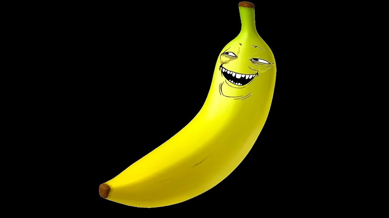 Бананчики. Смешной банан. Живой банан. Банан на черном фоне. Опасный банан.