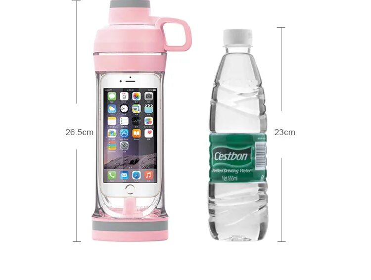Бутылка для воды с стаканом. Бутылка для воды с карманом для телефона. Бутылка для воды с держателем для телефона. Кармашек на бутылку для воды. Кармашки для бутылочек с водой.