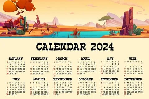 Календарь 2024 год фон