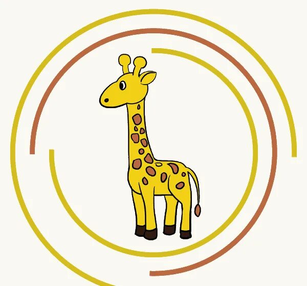 Жираф поэтапно для детей. Рисование Жираф. Уроки рисования для детей Жираф. Рисование жирафа с малышами. Рисунок жирафа для детей.
