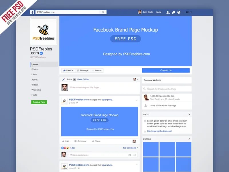 Brand page. Мокап Фейсбук. Facebook Page Mockup. Мокап страница Фейсбук. Мокап страницы ВК.