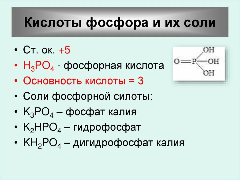 Кислоты фосфора и их соли. Фосфорные кислоты и их соли. Строение фосфорной кислоты. Названия кислот фосфора. Фосфорная кислота и медь реакция
