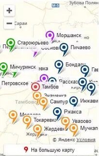 Карта погоды тамбовская область