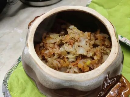 Капуста в горшочке