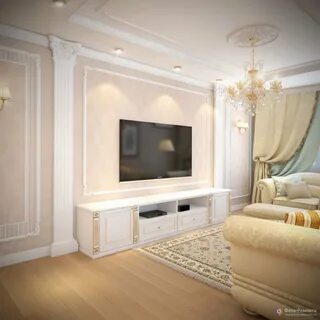 Телевизор в классическом стиле